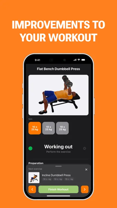 Tangkapan skrin Gym WP - Workout Planner & Log