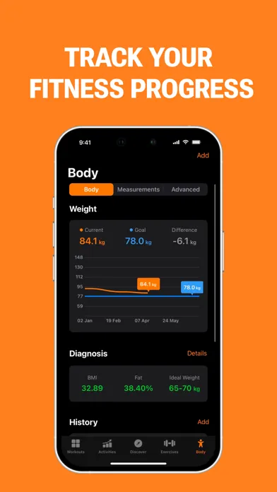 Tangkapan skrin Gym WP - Workout Planner & Log