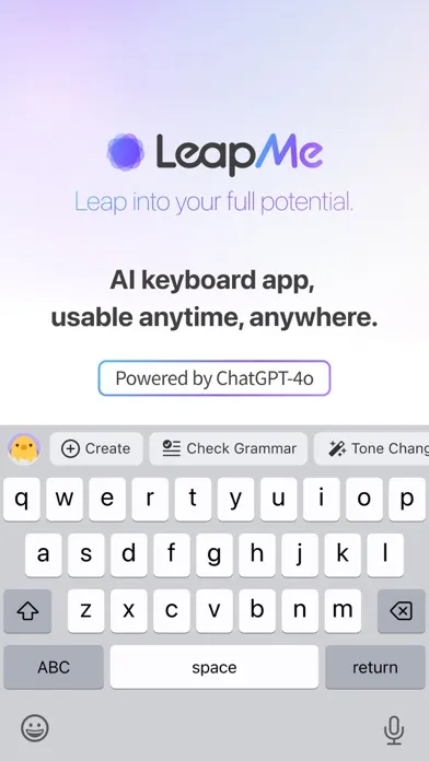 Captures d'écran de LeapMe:AI Keyboard & Assistant