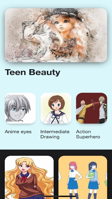 Tangkapan skrin Draw Anime:Easy Steps&Tutorial