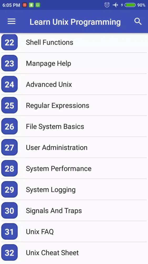 Learn Unix & Shell Programming Screenshots