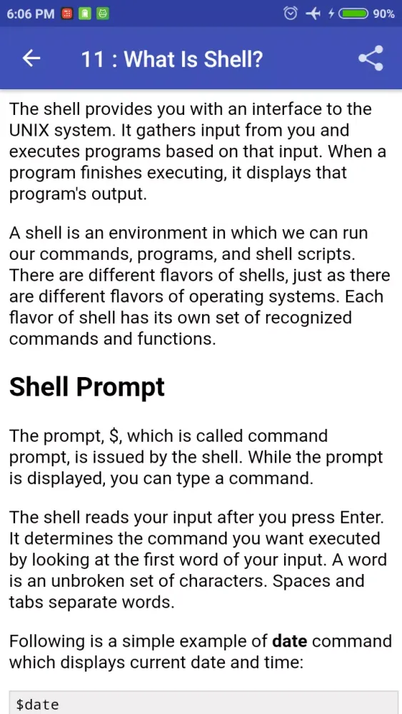 Learn Unix & Shell Programming Screenshots
