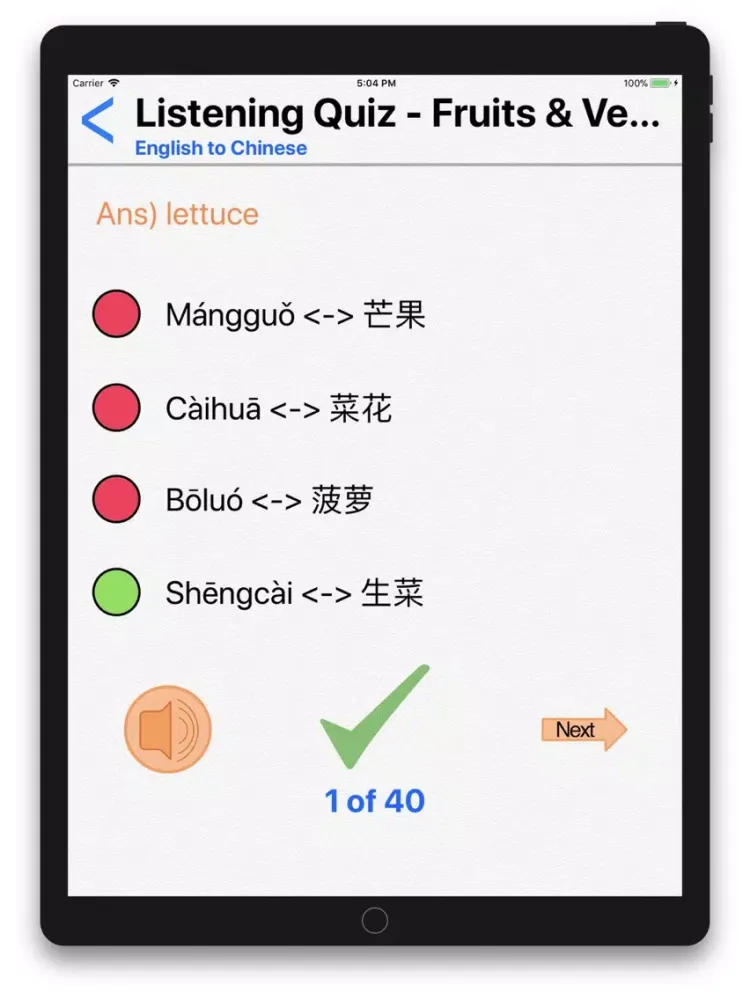 Capturas de pantalla de Quick Mandarin Chinese Lessons iPad 