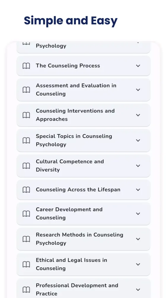 Counseling Psychology سکرین شاٹس