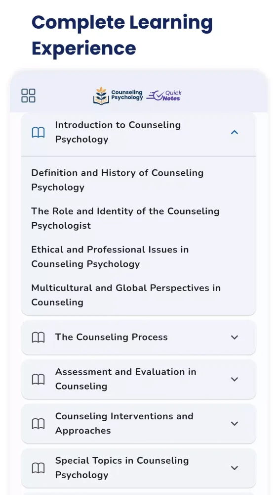 Counseling Psychology سکرین شاٹس