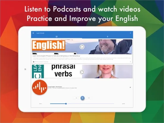 Learn English Podcast & Videos iPad  スクリーンショット