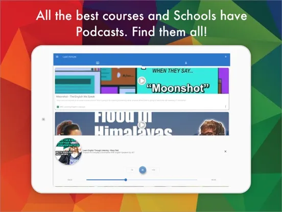 Learn English Podcast & Videos iPad  スクリーンショット