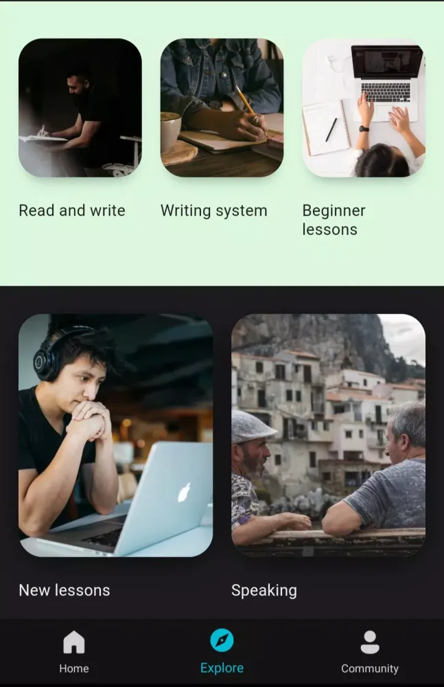 Capturas de tela do Learn Japanese