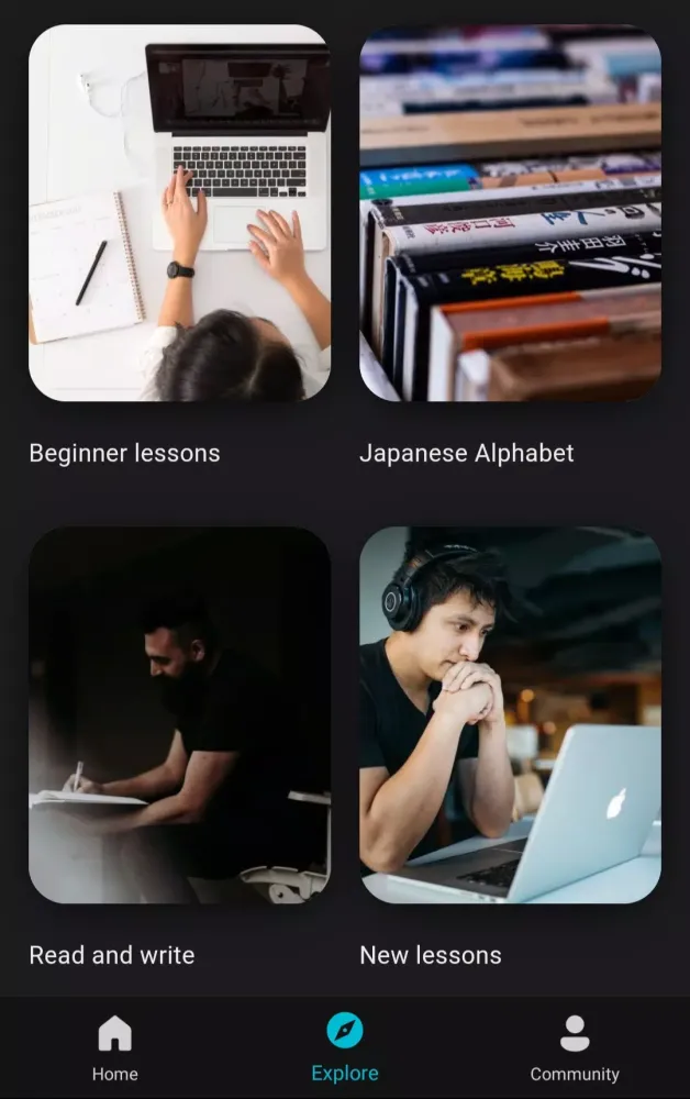 Capturas de tela do Learn Japanese