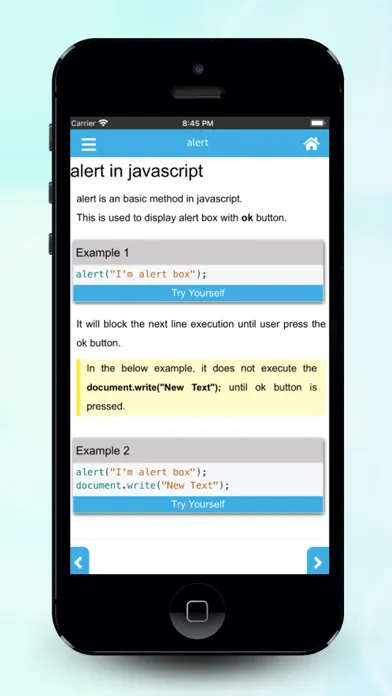 Скриншоты Javascript learn