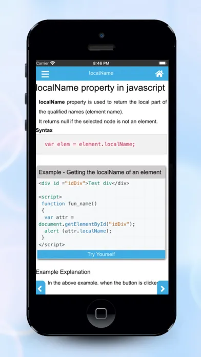 Скриншоты Javascript learn
