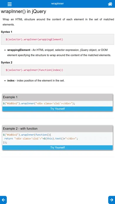 jQuery learn स्क्रीनशॉट