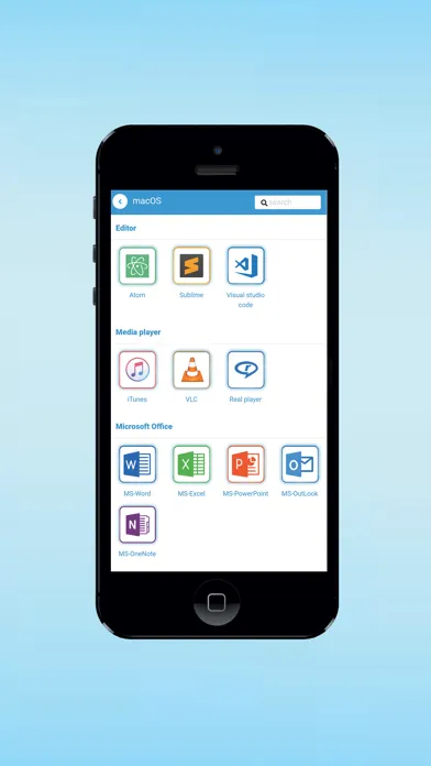 Screenshot di Learn keyboard Shortcut keys