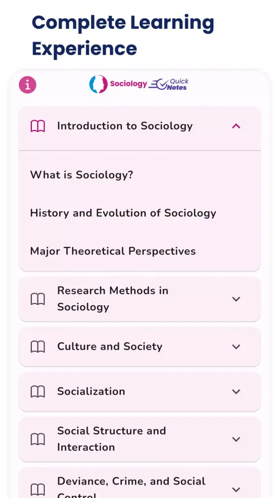 Sociology Screenshots