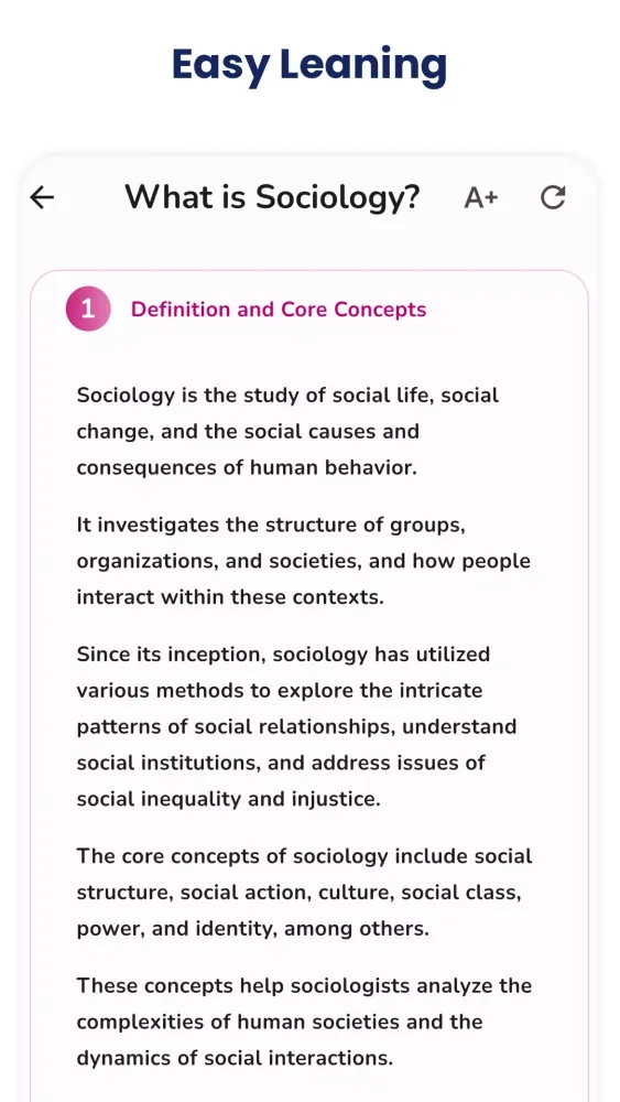 Sociology Screenshots