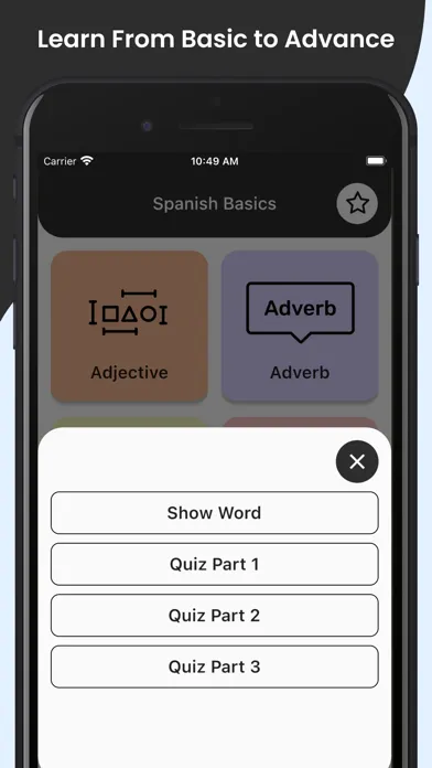 Screenshot di Spanish Learn for beginners