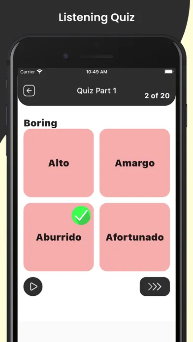 Screenshot di Spanish Learn for beginners