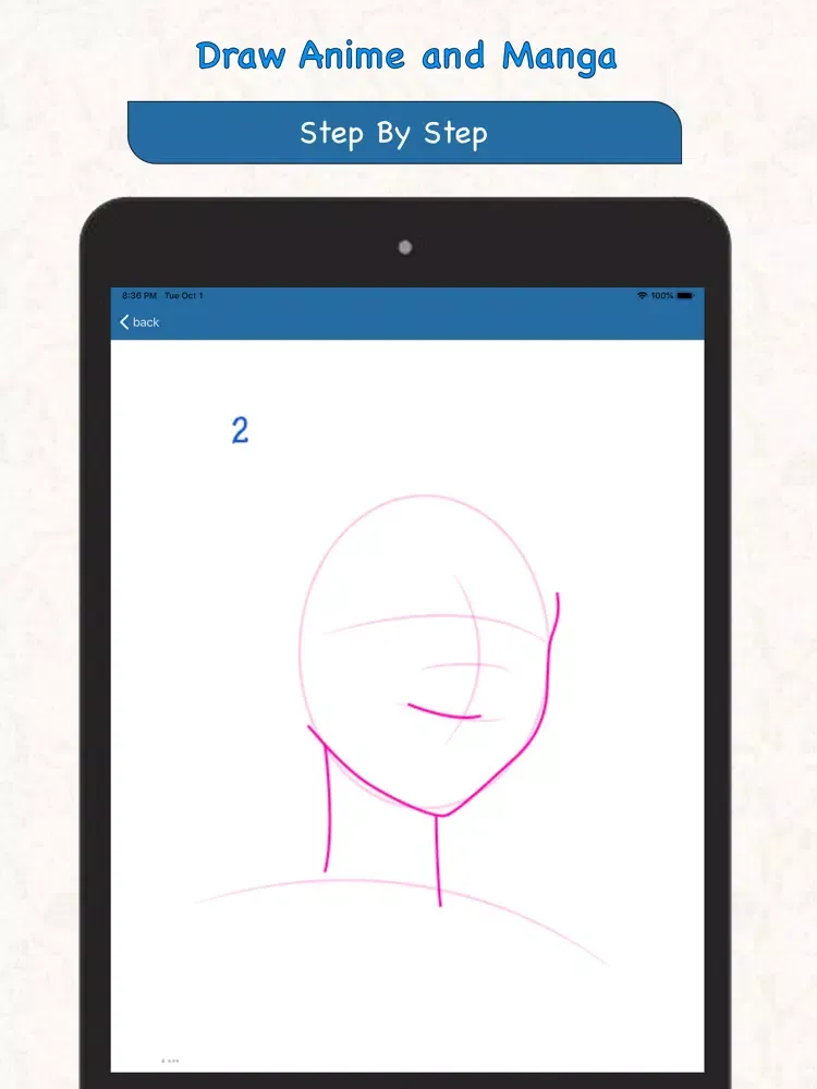 Ảnh chụp màn hình của Draw Anime and Manga iPad 