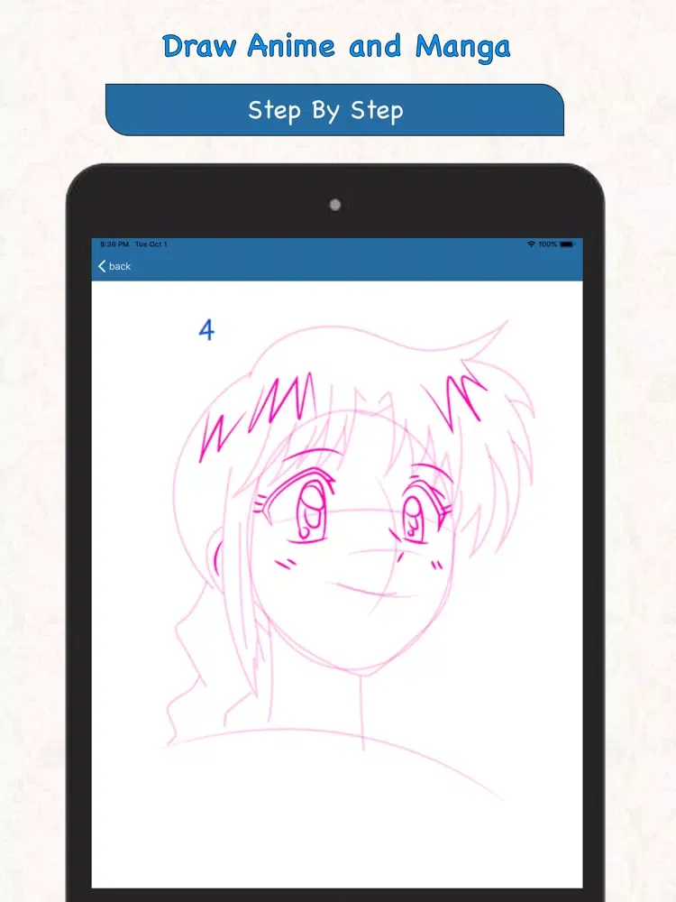 Ảnh chụp màn hình của Draw Anime and Manga iPad 