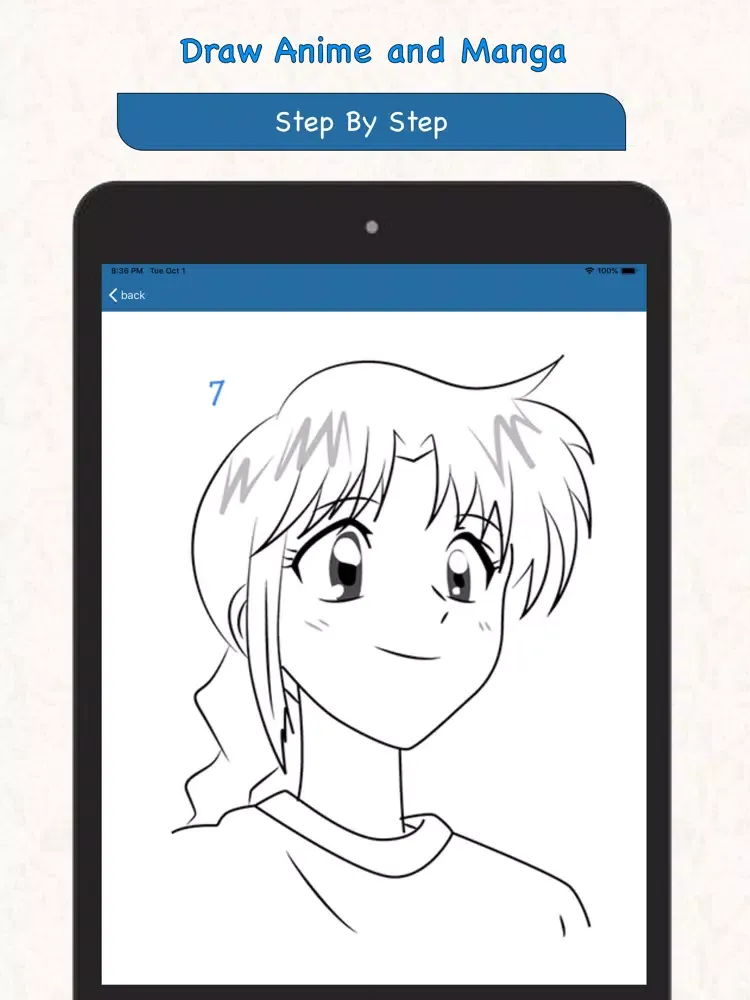 Ảnh chụp màn hình của Draw Anime and Manga iPad 