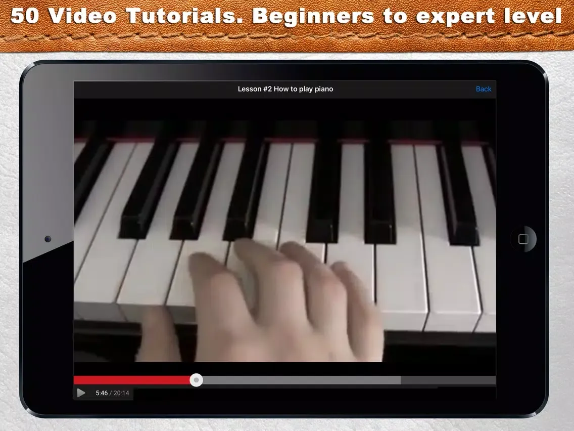 Ảnh chụp màn hình của iLearnPiano iPad 