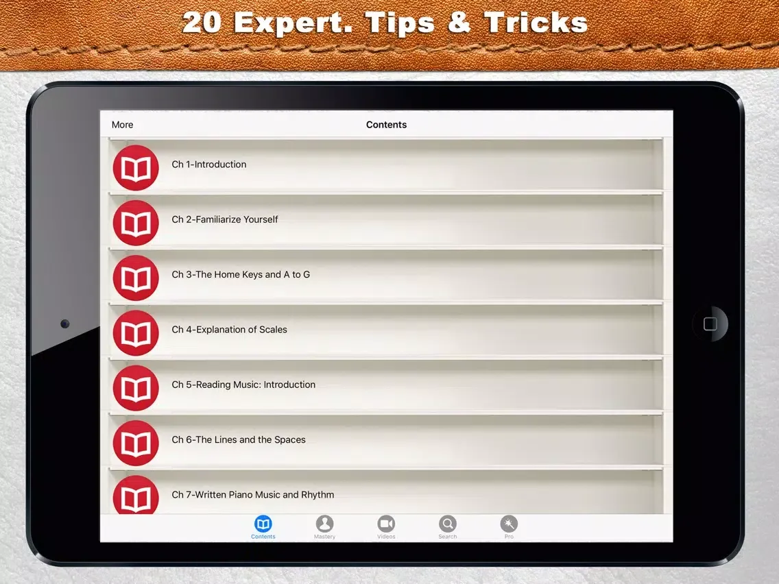 Ảnh chụp màn hình của iLearnPiano iPad 