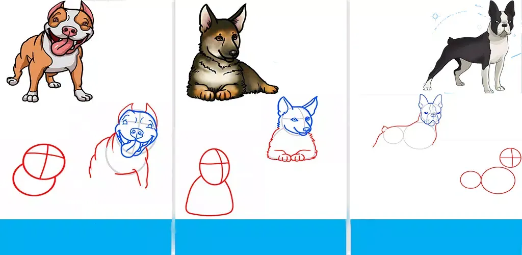 تصاویر How to Draw Cat and Dog Step by Step - FREE 2020