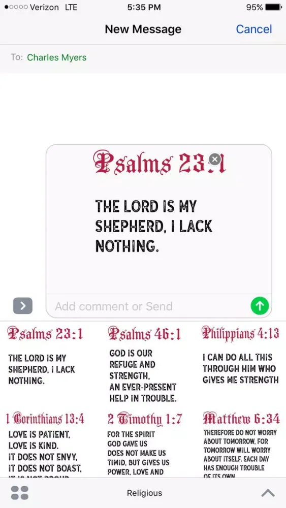 Tangkapan layar BiblePopularVerses