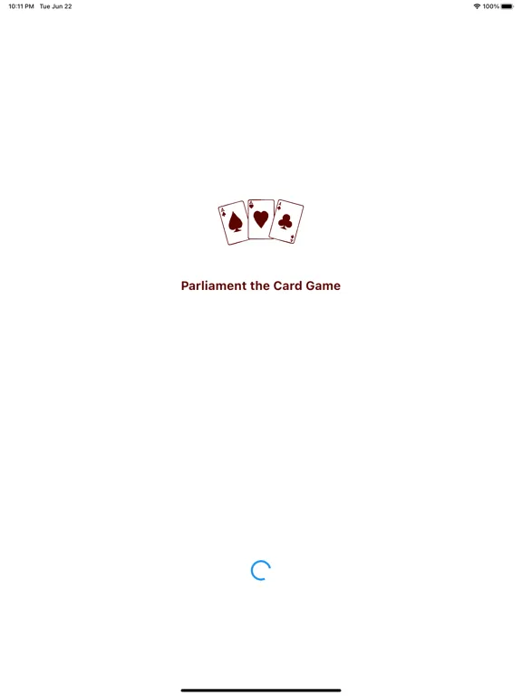 Parliament Card Game iPad  स्क्रीनशॉट
