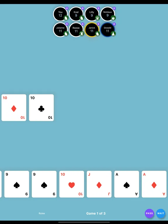 Parliament Card Game iPad  स्क्रीनशॉट