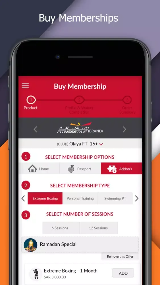 Скриншоты FitnessTime App