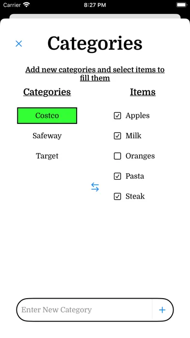 Tangkapan layar Easiest Shopping List