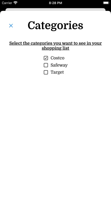 Tangkapan layar Easiest Shopping List