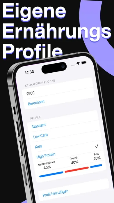 Kalorien und Makrotracker Pro سکرین شاٹس