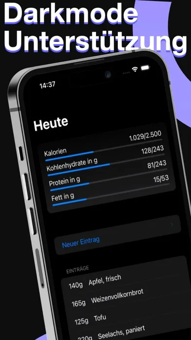 Kalorien und Makrotracker Pro سکرین شاٹس