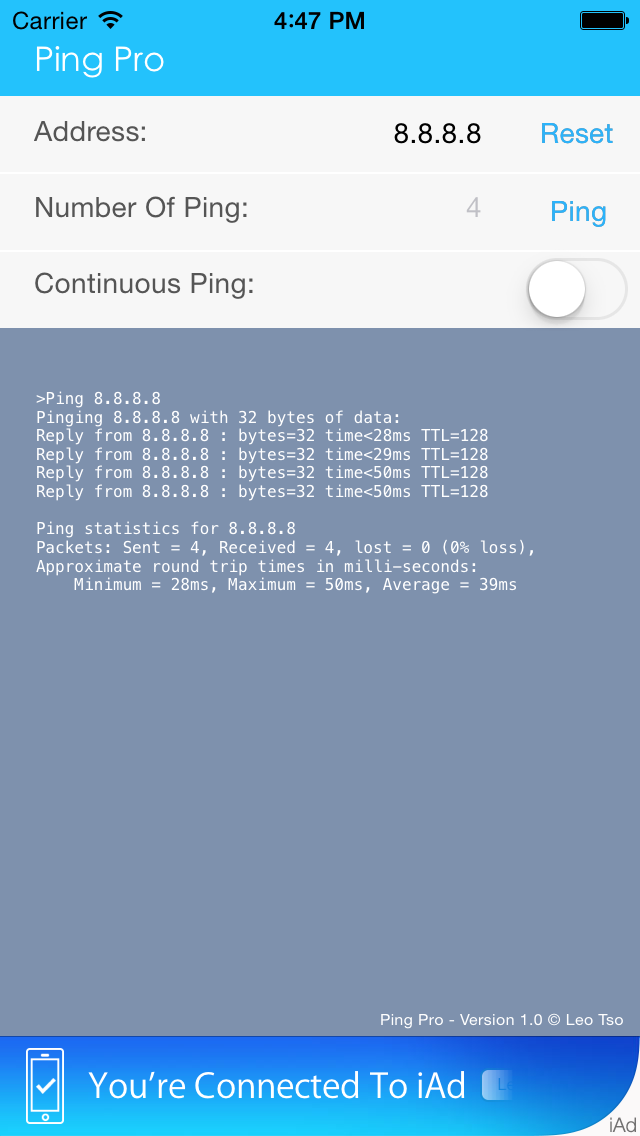 Network Ping Pro স্ক্রিনশট