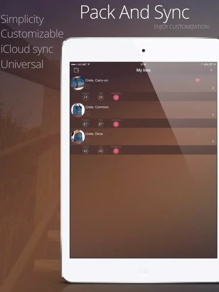 Captures d'écran de Suitcase and Trip Planner + iPad 
