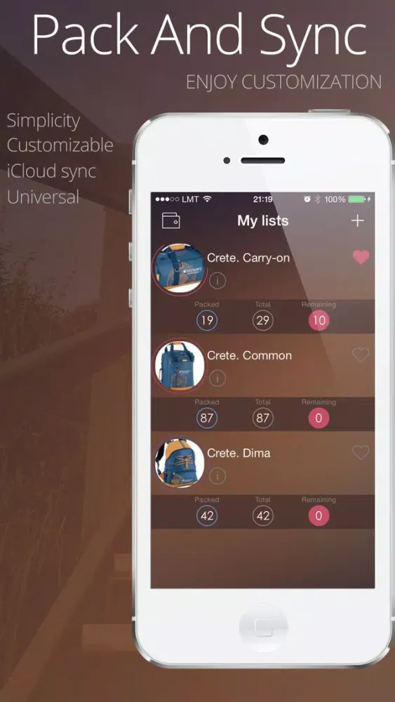 Captures d'écran de Suitcase and Trip Planner +