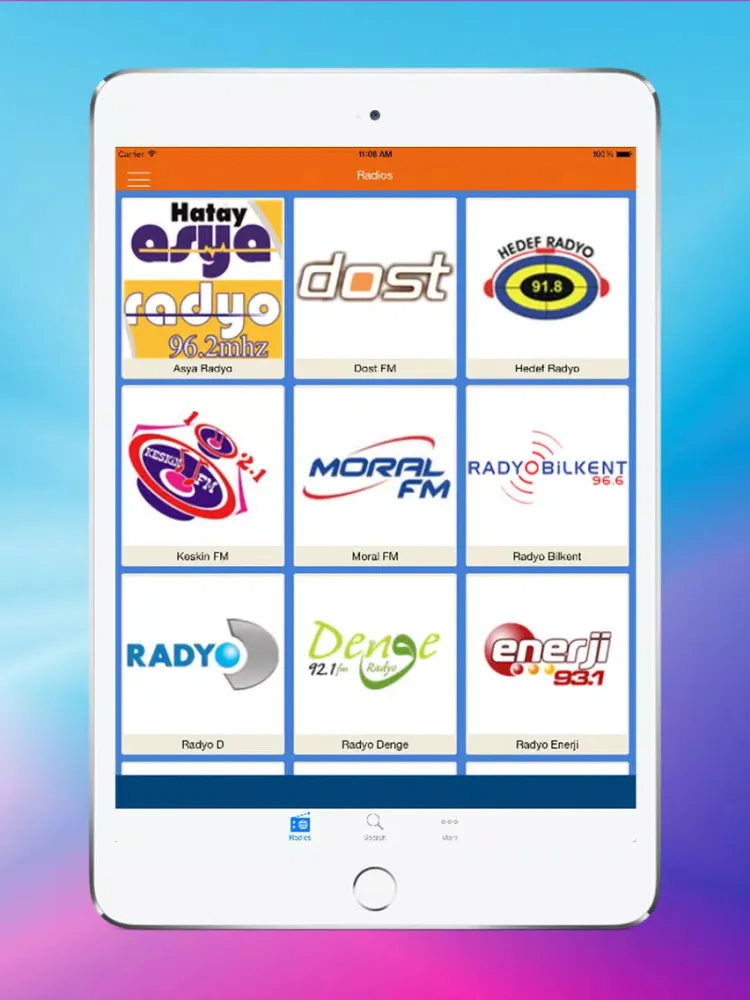 ภาพหน้าจอของ Turkey Radios (Turkish Radio) - Radio Live iPad 