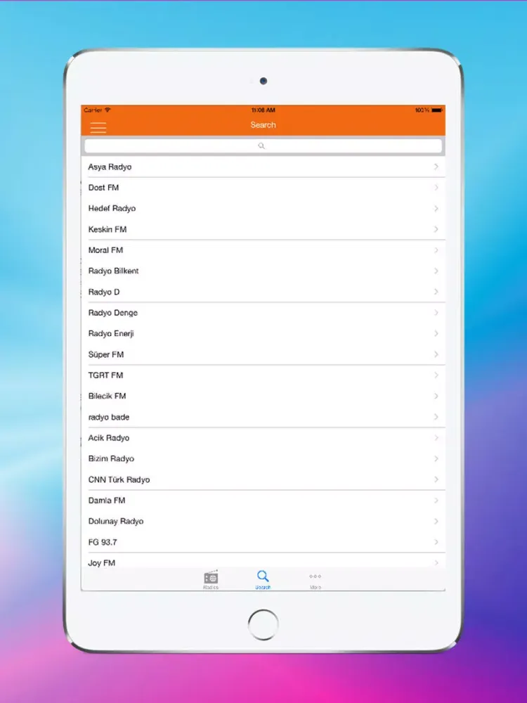 ภาพหน้าจอของ Turkey Radios (Turkish Radio) - Radio Live iPad 