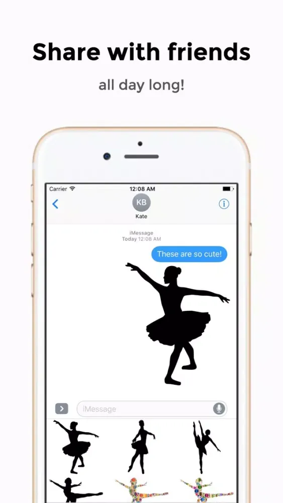 Ballet Dancer Stickers應用截圖