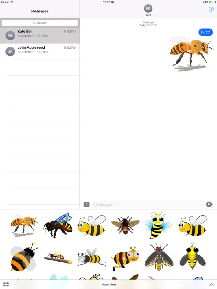 Honey Bee Stickers: Buzz Buzz! iPad  স্ক্রিনশট