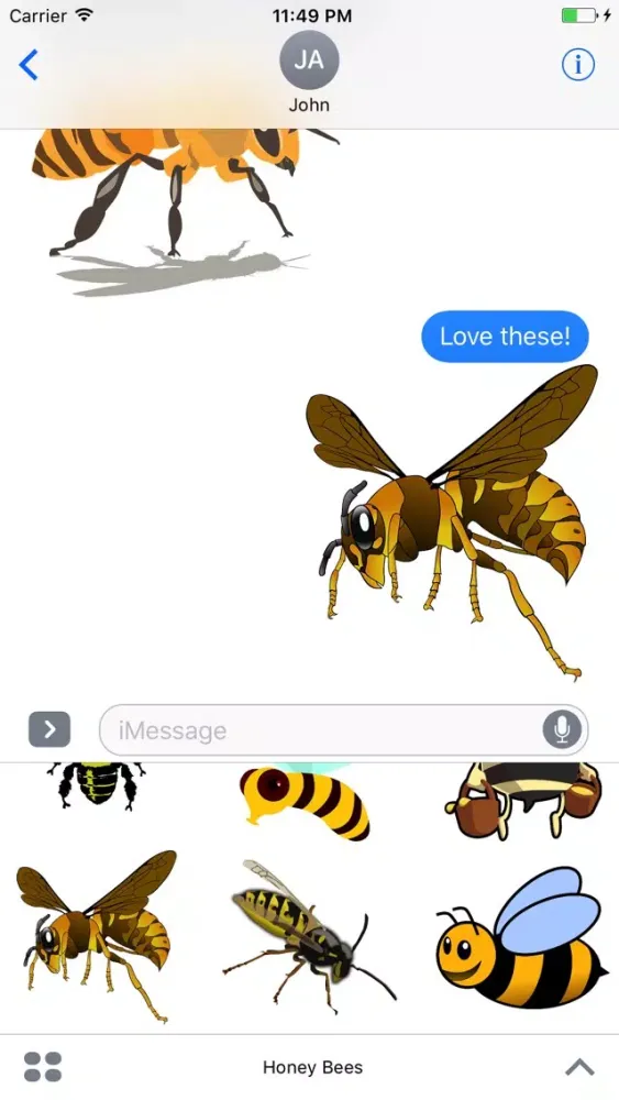 Honey Bee Stickers: Buzz Buzz! স্ক্রিনশট