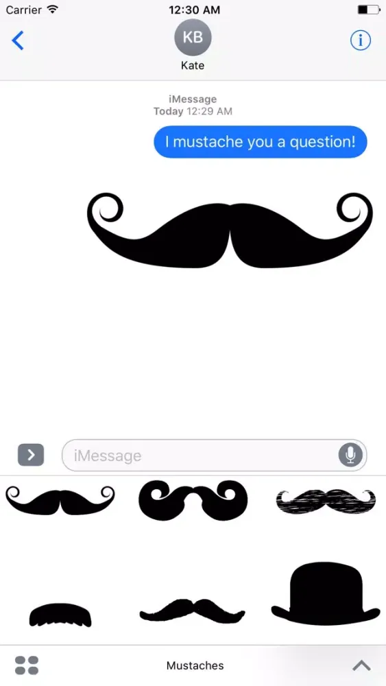 تصاویر Crazy Mustache Stickers