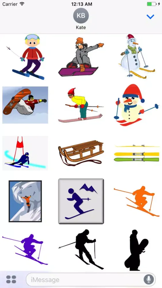 صور Ski & Snowboard Stickers
