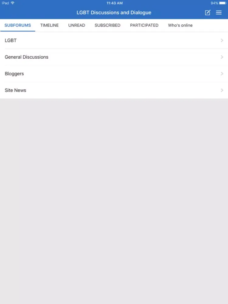 LGBT Discussions and Dialogue iPad  Screenshots