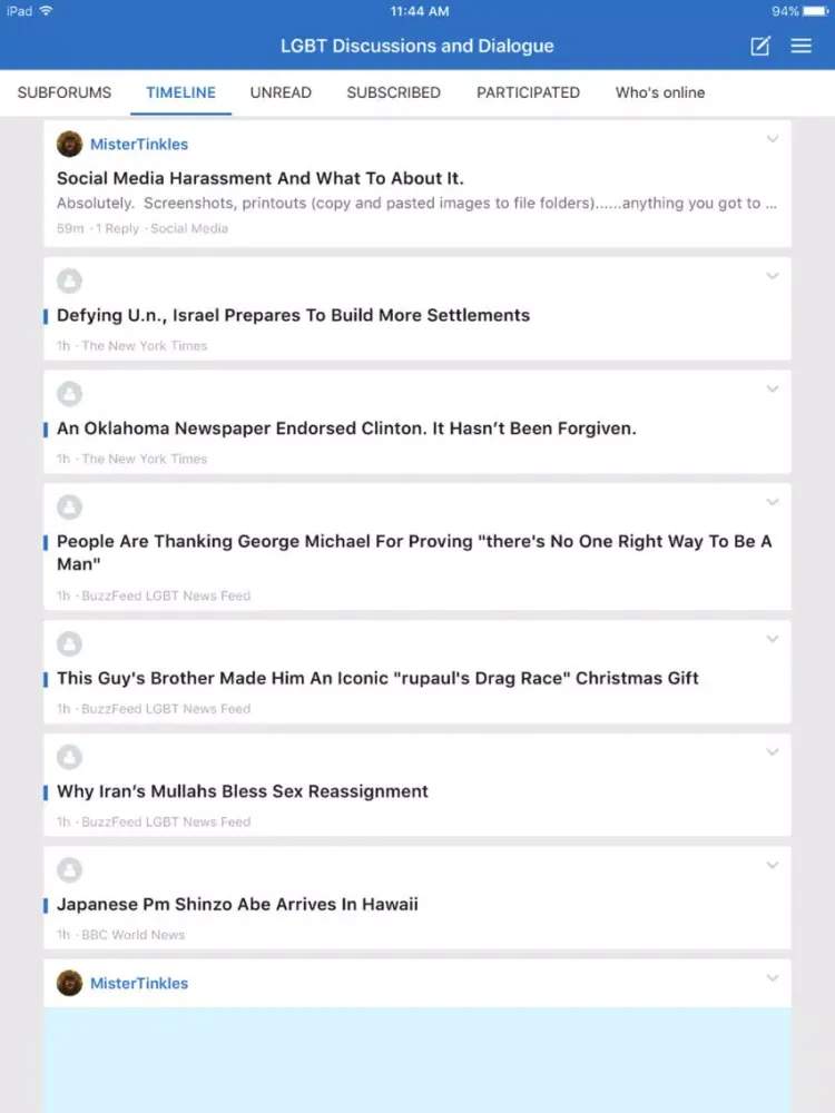 LGBT Discussions and Dialogue iPad  Screenshots