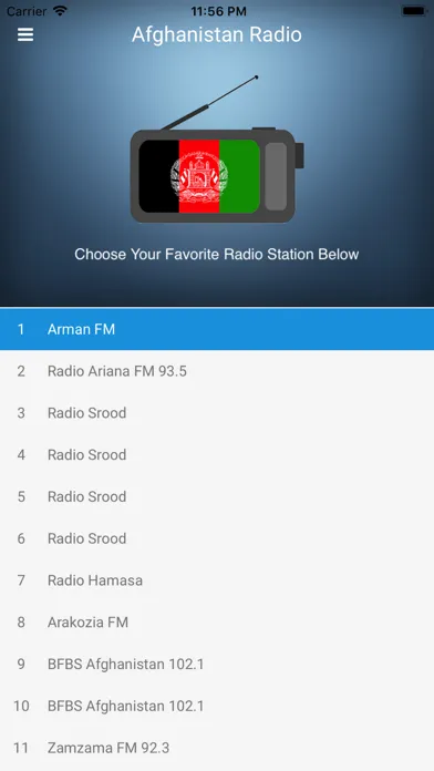Afghanistan Radio: Afghan FM应用截图