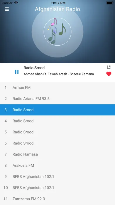 Afghanistan Radio: Afghan FM应用截图