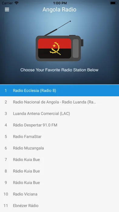 Angola Radio (Rádio angolana)应用截图
